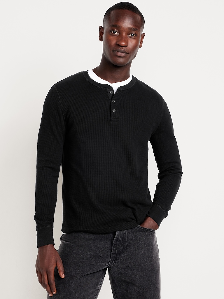 Waffle Henley T-Shirt