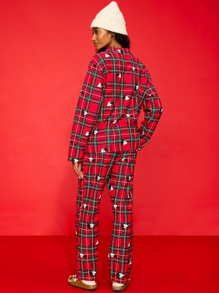 Old Navy x Disney Mickey Mouse & Friends Printed Flannel Pajama Set for Women