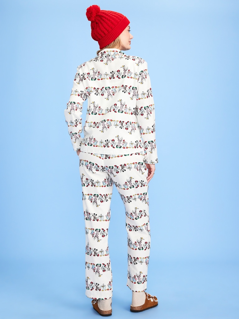 Old Navy x Disney Mickey Mouse & Friends Printed Flannel Pajama Set for Women