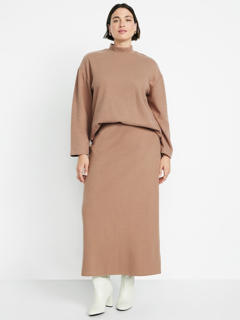 Cozy Knit Midi Skirt