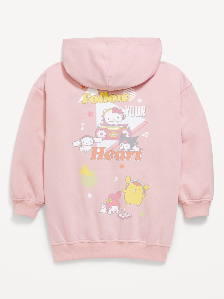 Hello Kitty® Oversized Graphic Tunic Hoodie for Girls