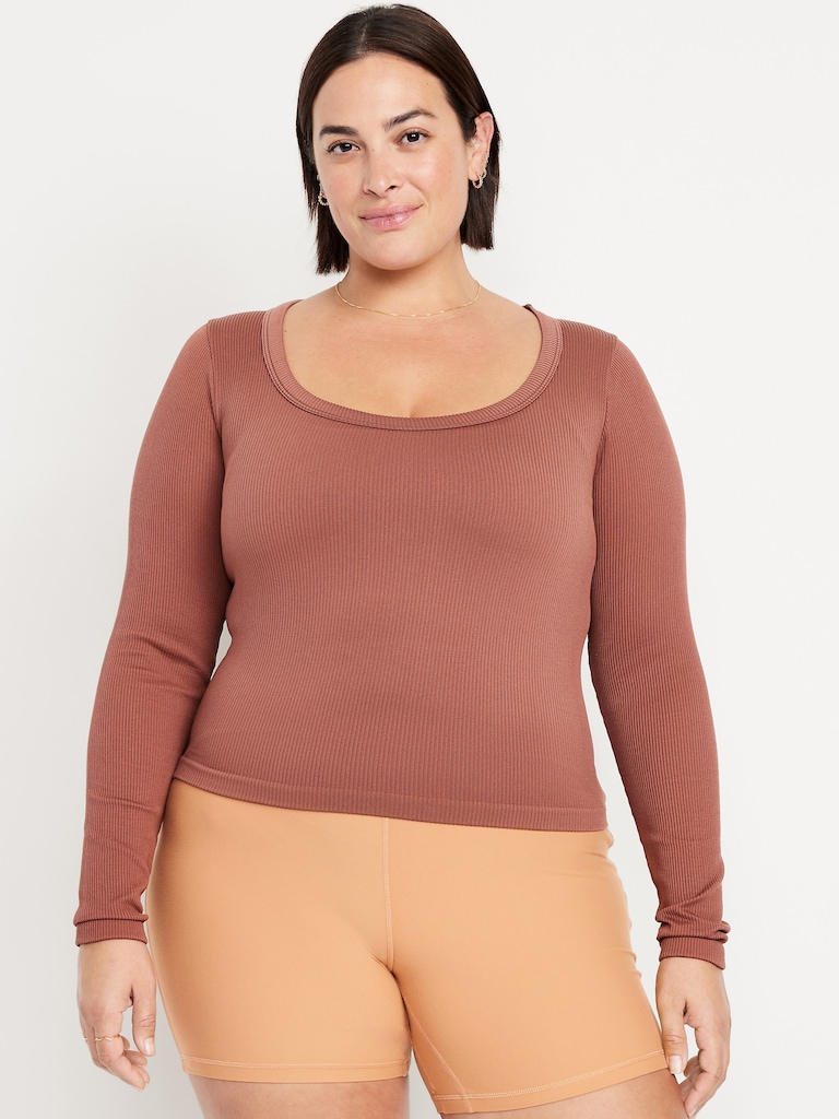 Exhale Seamless Fitted Rib T-Shirt