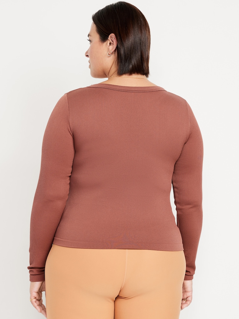 Exhale Seamless Fitted Rib T-Shirt