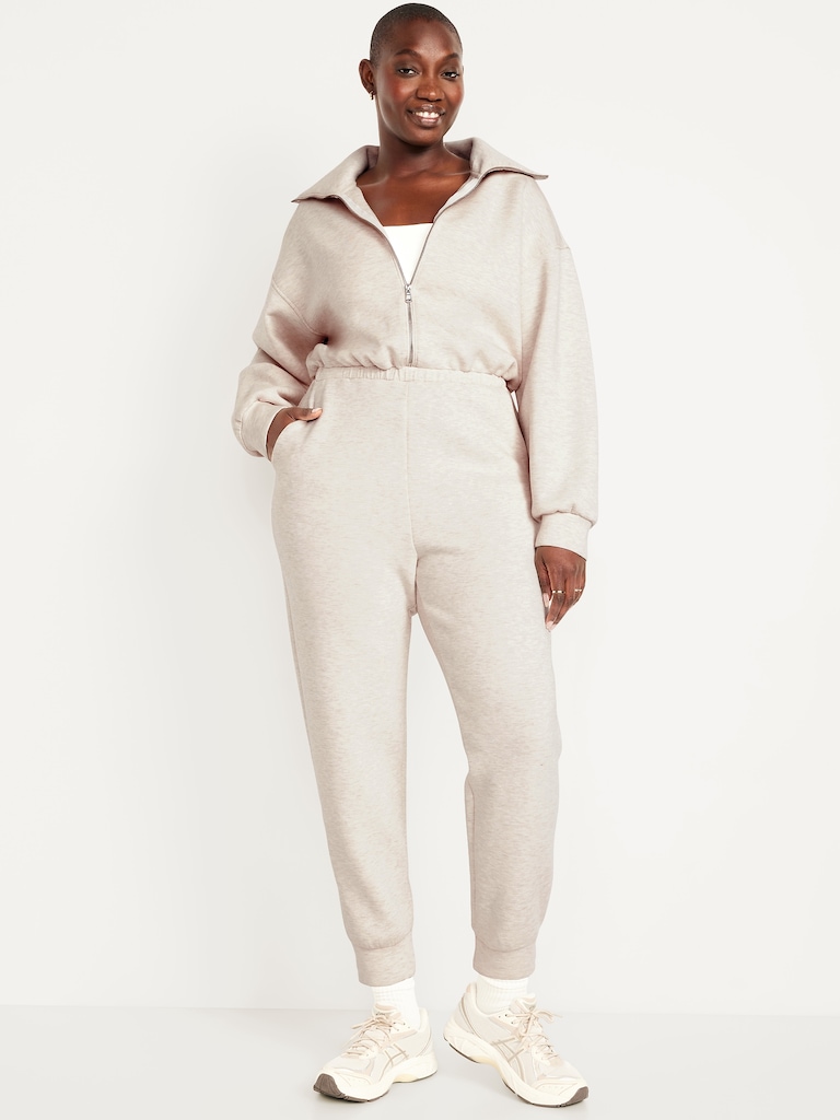 Bounce Fleece Zip Jumpsuit