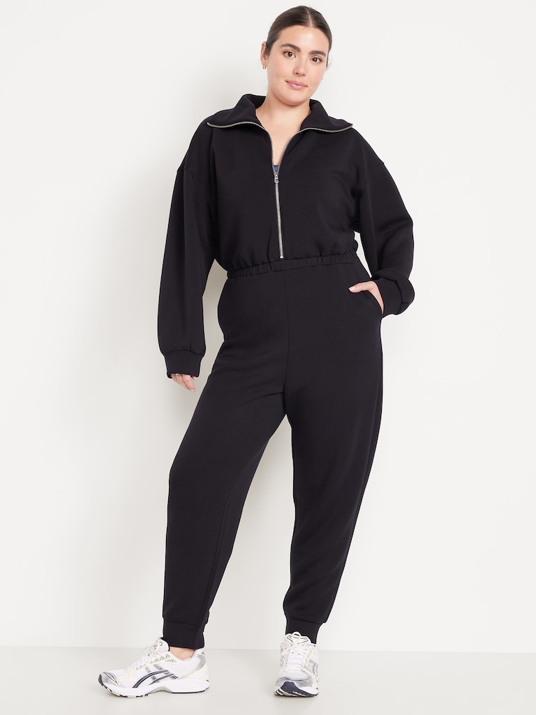 Bounce Fleece Zip Jumpsuit