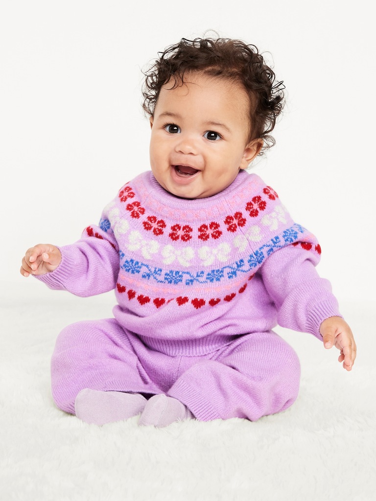 SoSoft Fair Isle Sweater and Pants Set for Baby