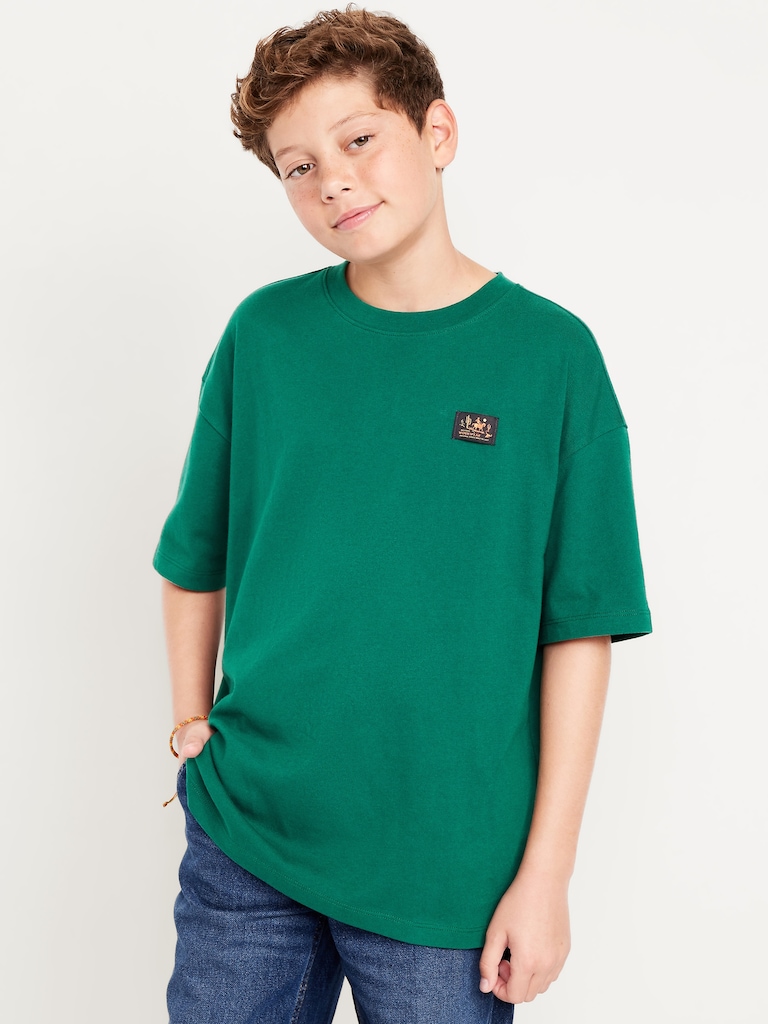 Oversized Short-Sleeve Graphic T-Shirt for Boys