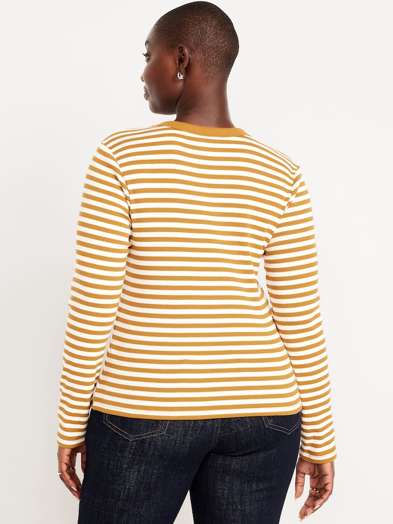 Snug Long-Sleeve Crew-Neck T-Shirt