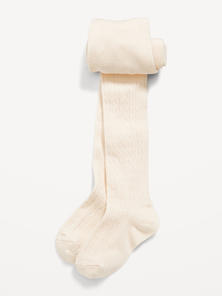 Collant en tricot torsadé pour toute-petite