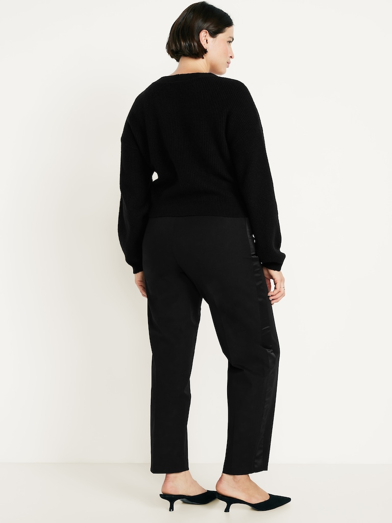 High-Waisted Pixie Loose Straight Pants