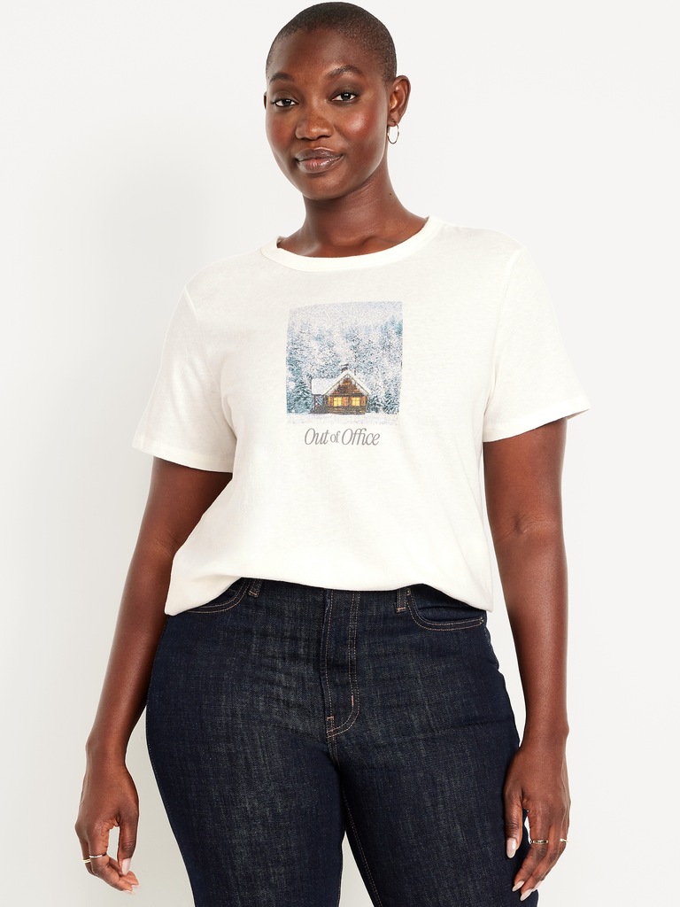 EveryWear Crew-Neck Graphic T-Shirt