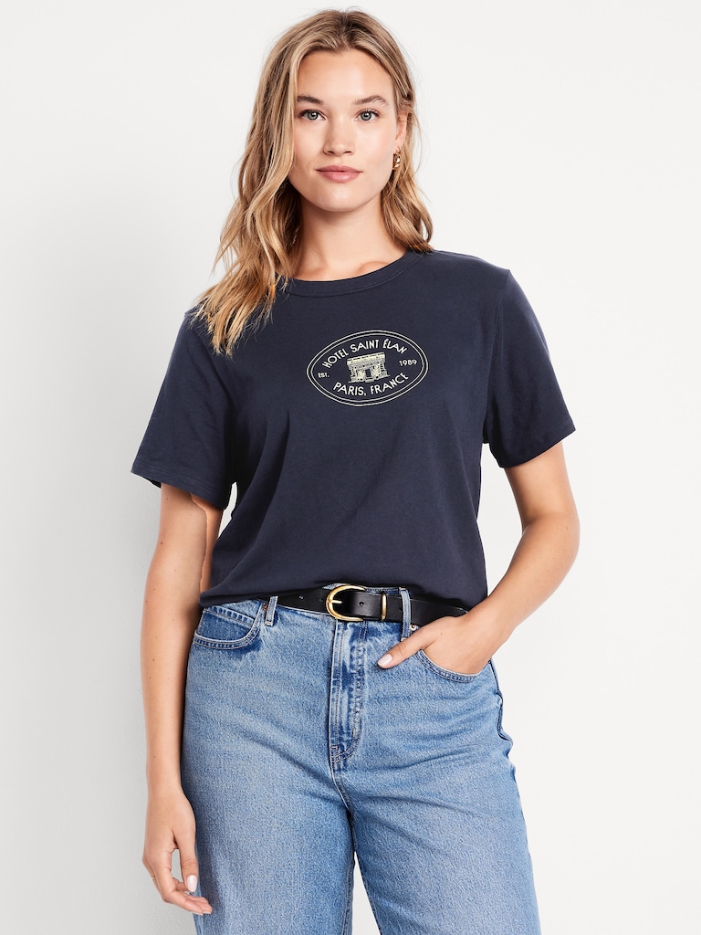 EveryWear Crew-Neck Graphic T-Shirt