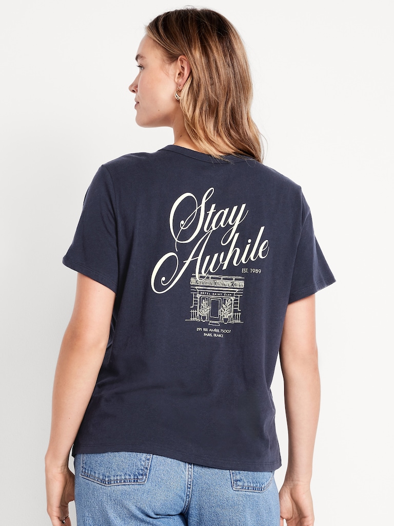 EveryWear Crew-Neck Graphic T-Shirt