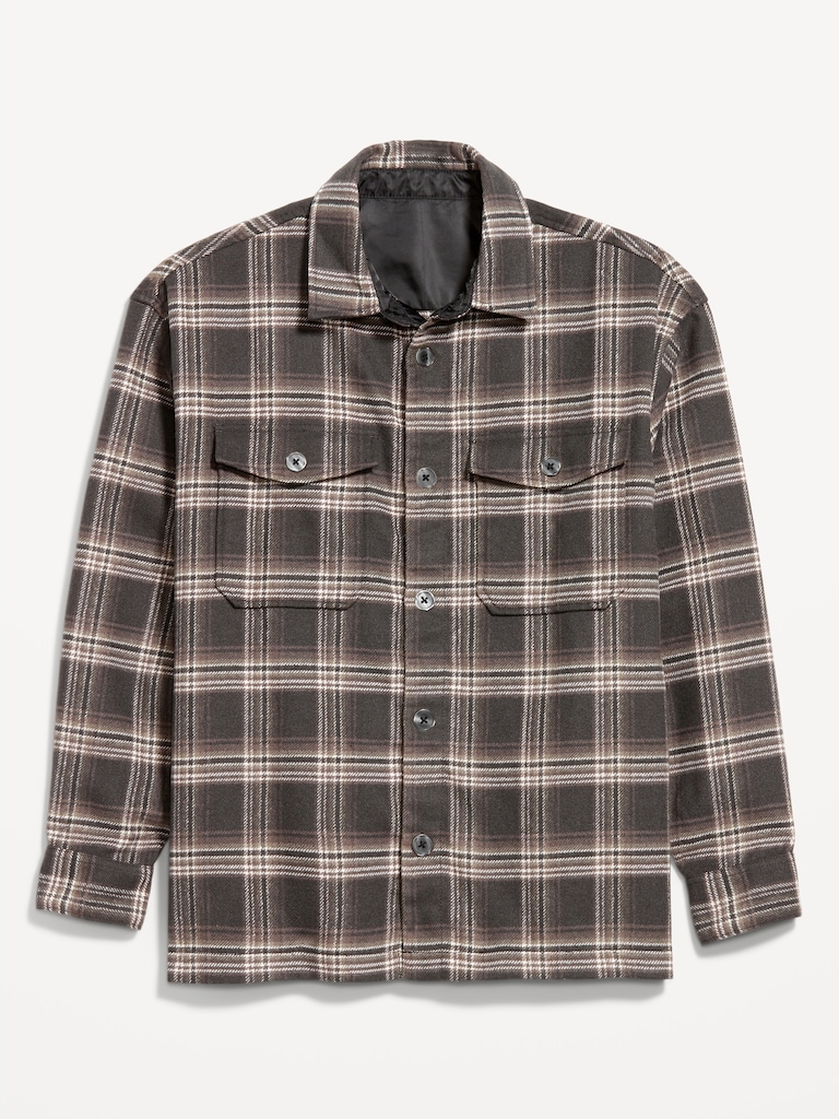 Oversized Heavyweight Plaid Flannel Shirt
