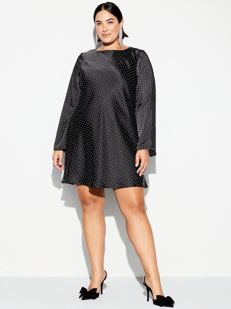 The Occasion by Old Navy Satin Flare-Sleeve Mini Dress