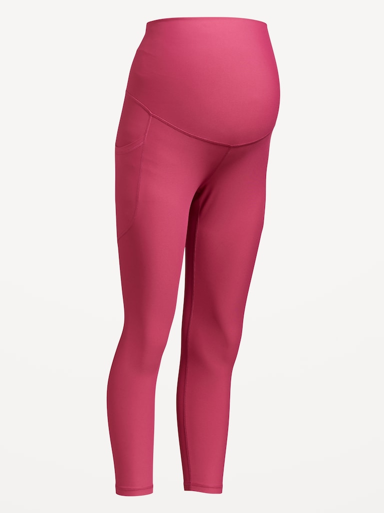 Maternity Full-Panel PowerSoft 7/8 Leggings