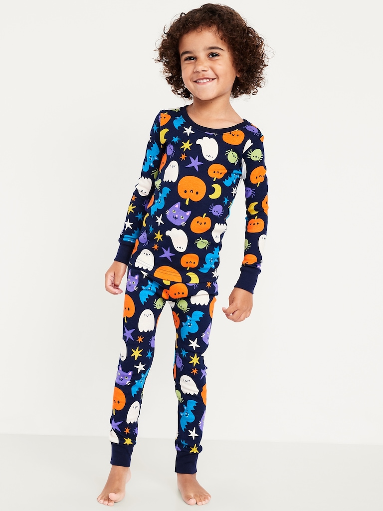 Printed Snug-Fit Pajama Set for Toddler & Baby