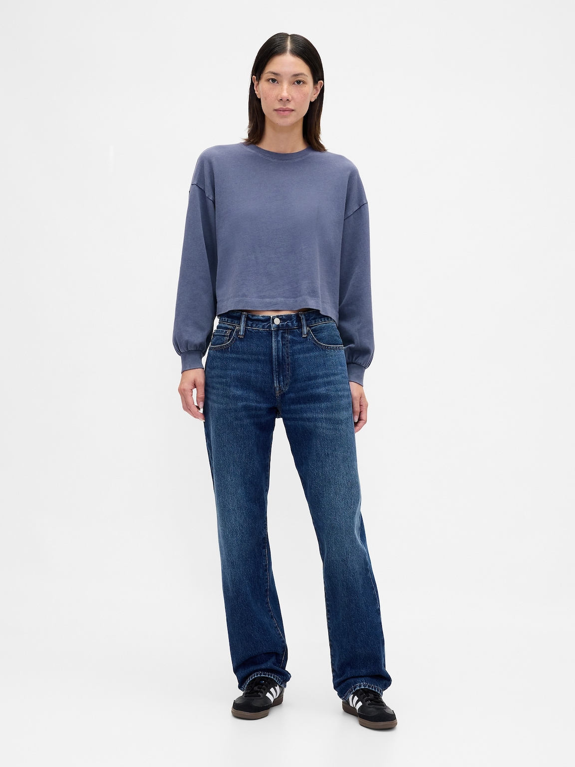 Organic Cotton VintageSoft Crop Sweatshirt