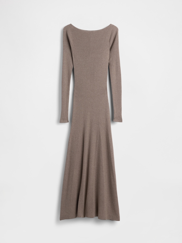 Lightweight CashSoft Rib Maxi Sweater Dress