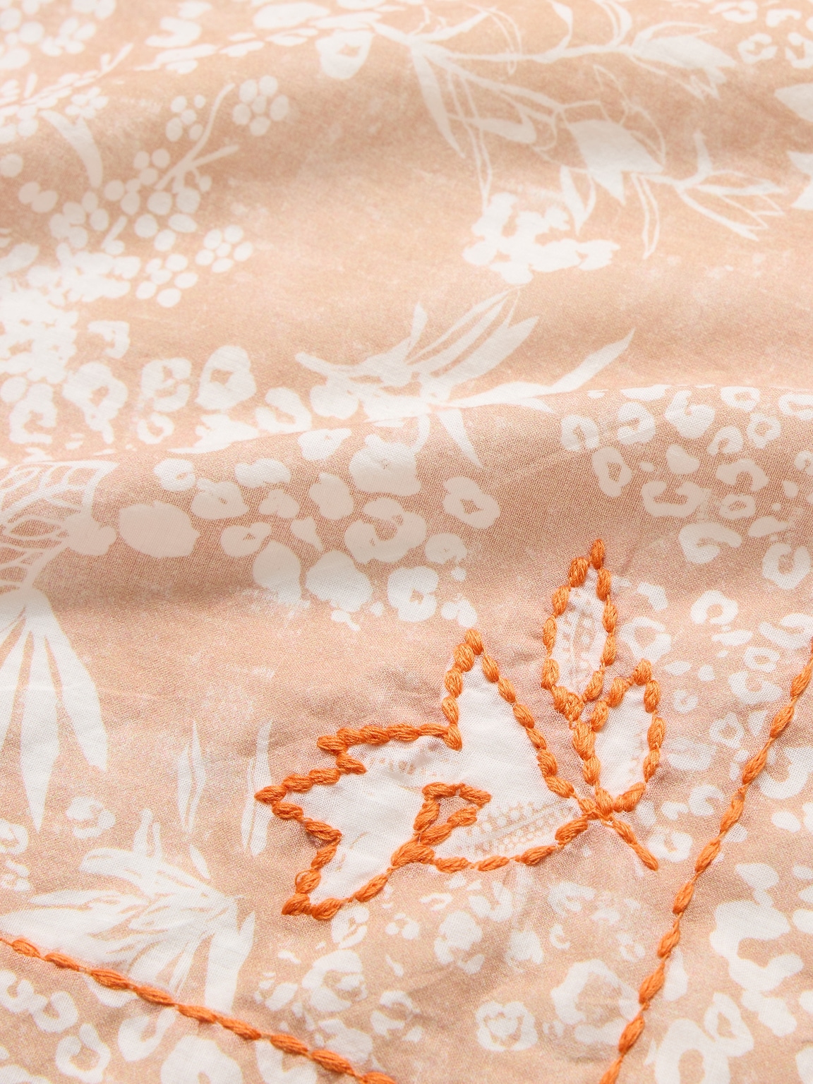 Embroidered Cotton Scarf by Vismaya