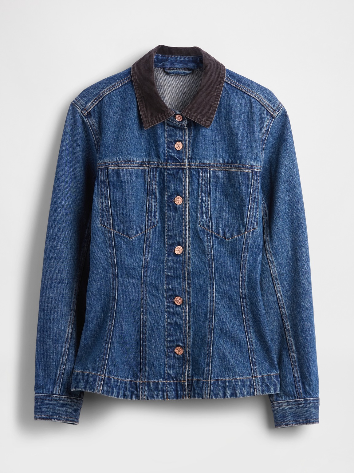 Fitted Longline Denim Jacket