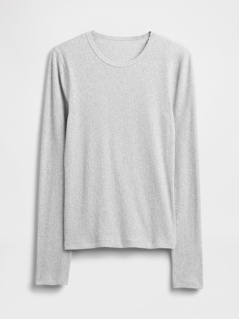 Pointelle Rib T-Shirt