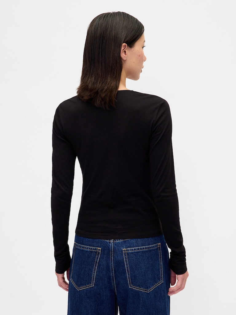 CloseKnit Jersey V-Neck T-Shirt