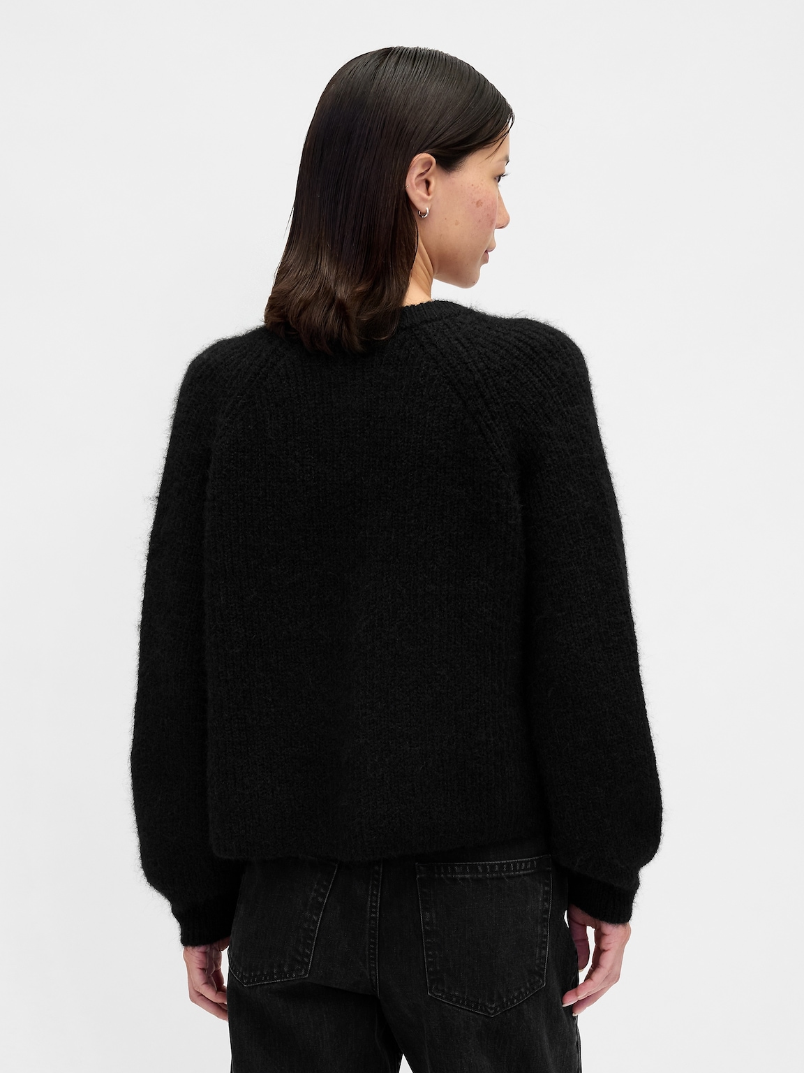 Fuzzy Shaker Stitch Cardigan