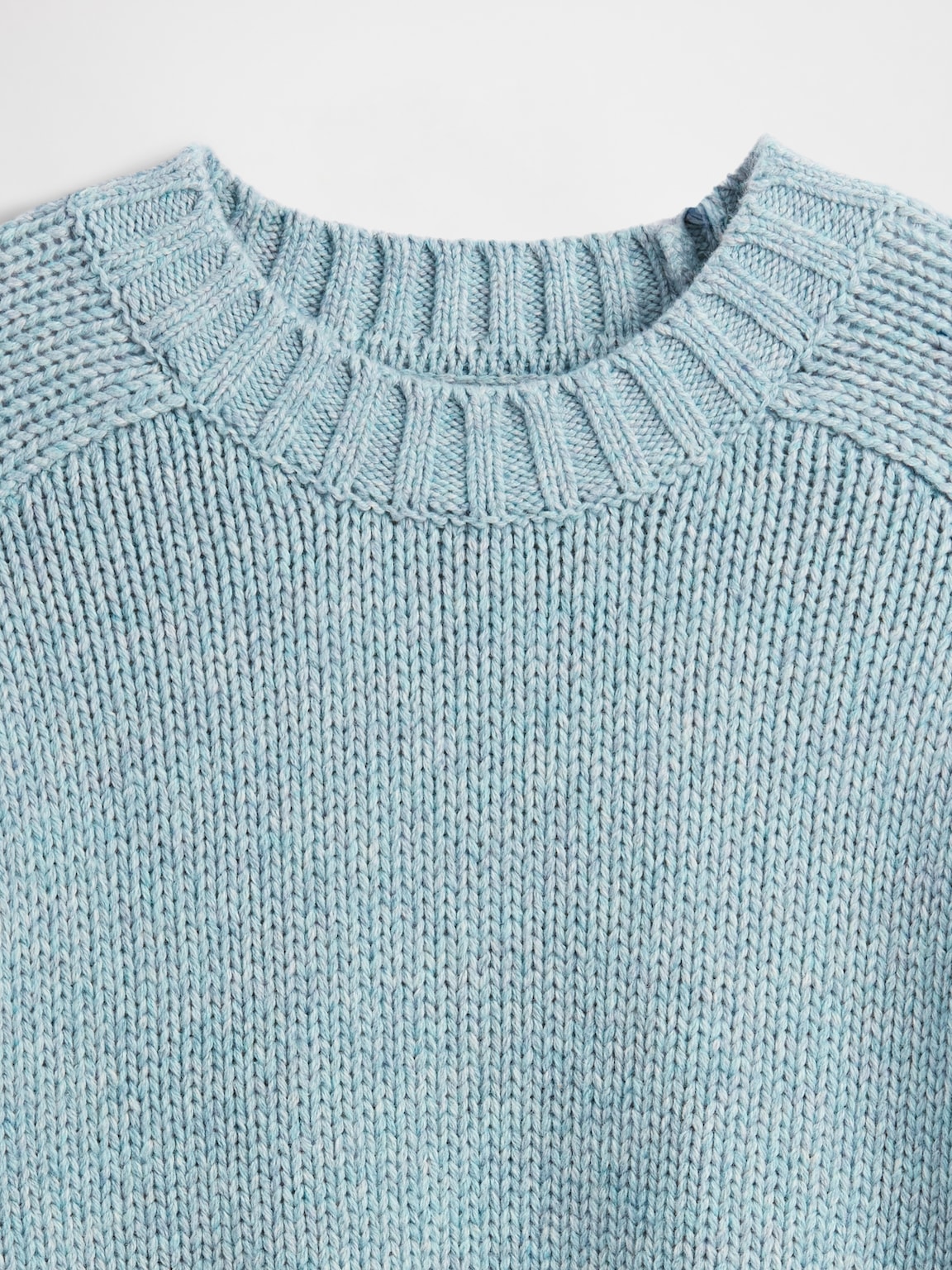 Cotton-Blend Relaxed Crewneck Sweater