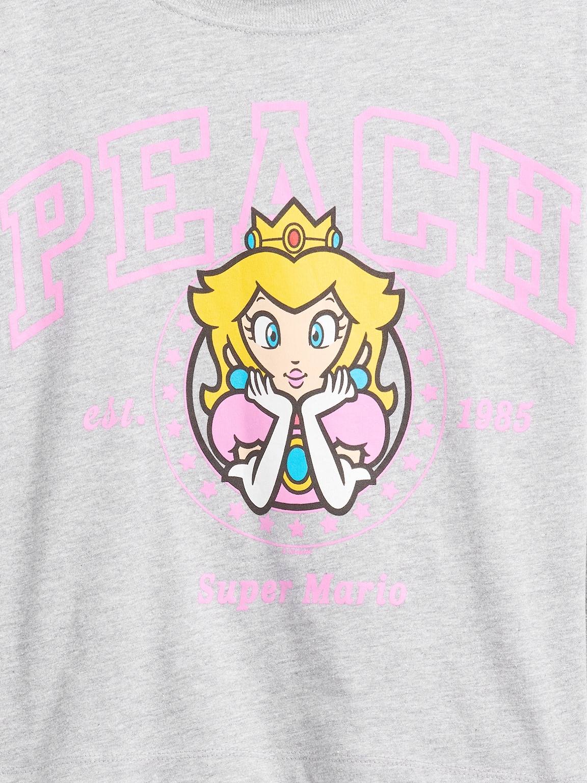 Kids Super Mario Oversized Graphic T-Shirt