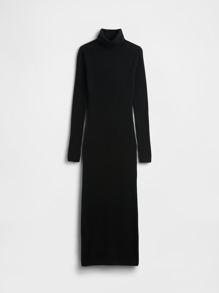 CashSoft Turtleneck Maxi Sweater Dress