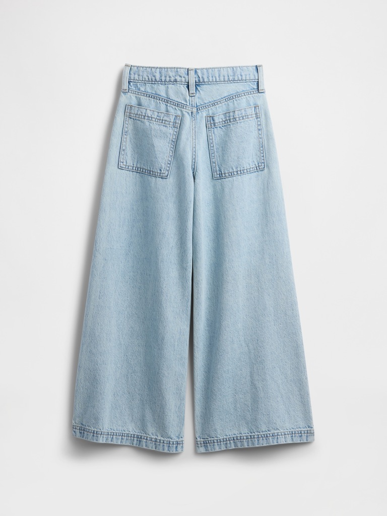 Kids Mid Rise Baggy Utility Jeans