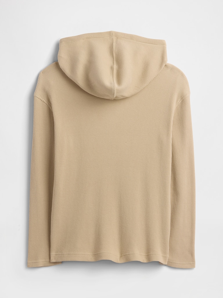 Kids Waffle-Knit Hoodie T-Shirt