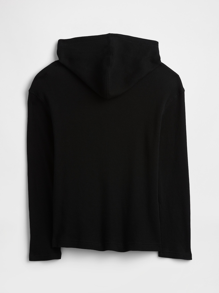 Kids Waffle-Knit Hoodie T-Shirt