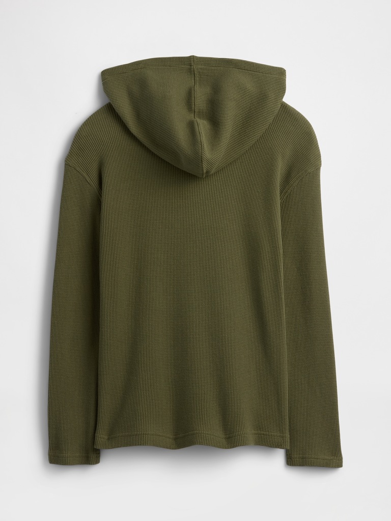 Kids Waffle-Knit Hoodie T-Shirt