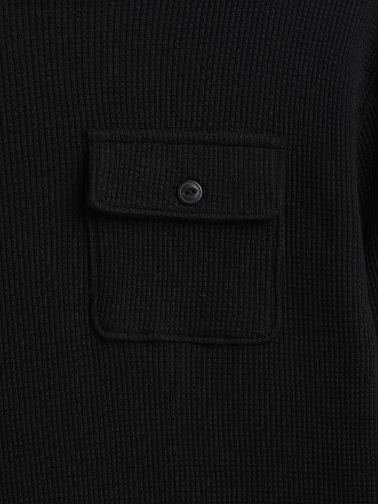 Kids Waffle-Knit Hoodie T-Shirt