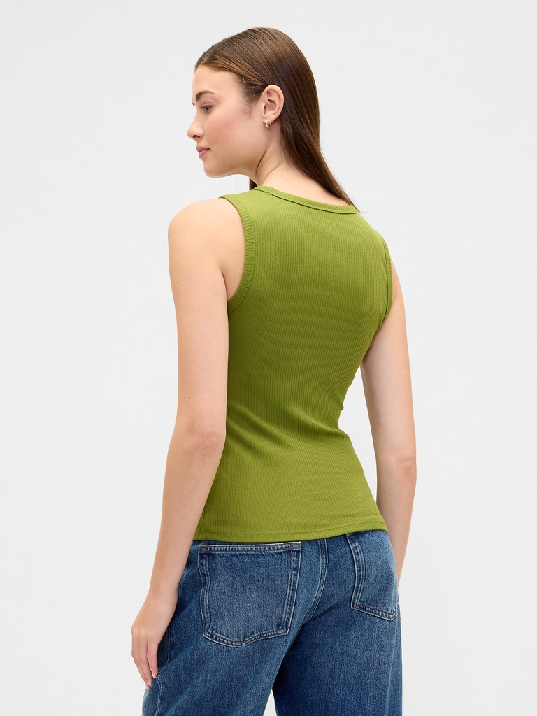 Ribbed Shell Tank Top