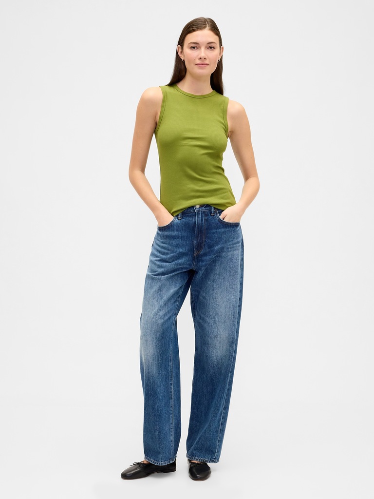 Ribbed Shell Tank Top