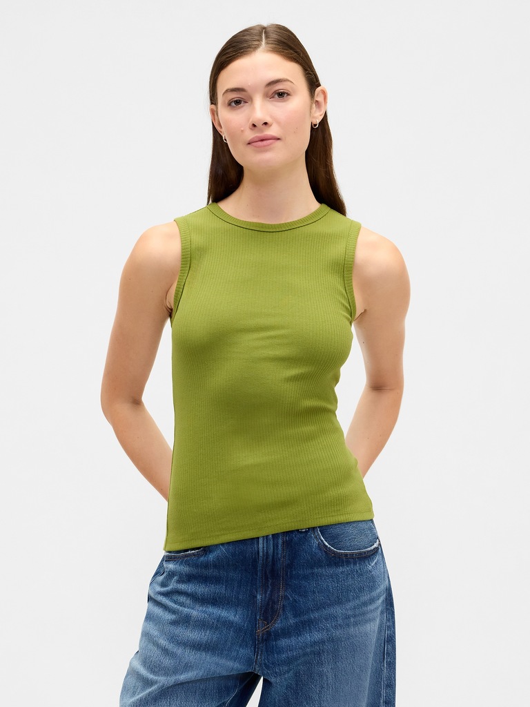 Ribbed Shell Tank Top