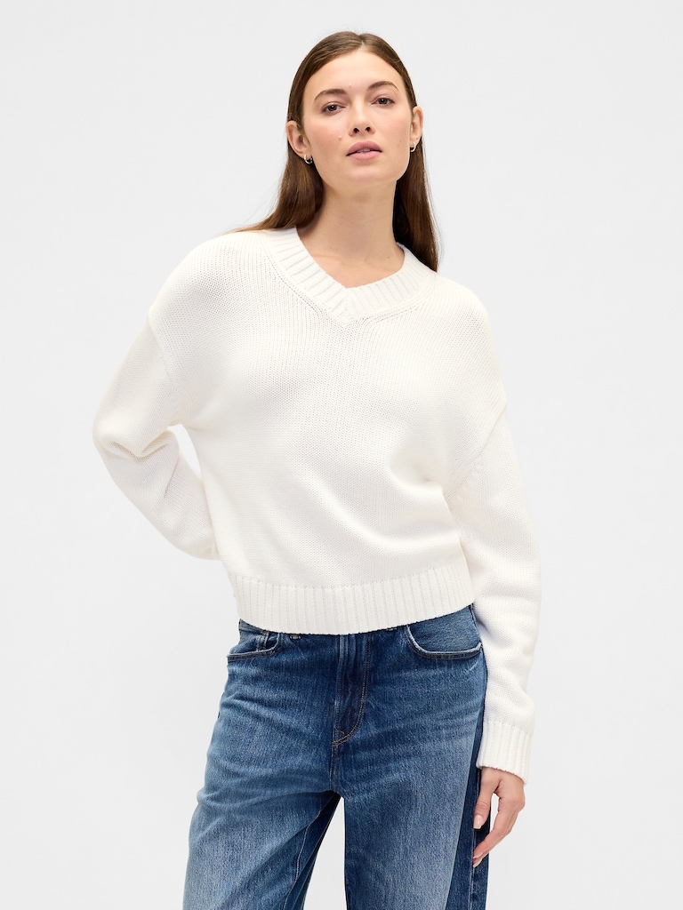Oversized V-Neck Sweater