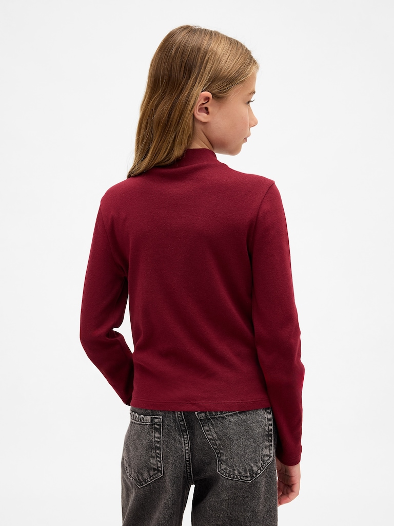 Kids Rib Mockneck T-Shirt