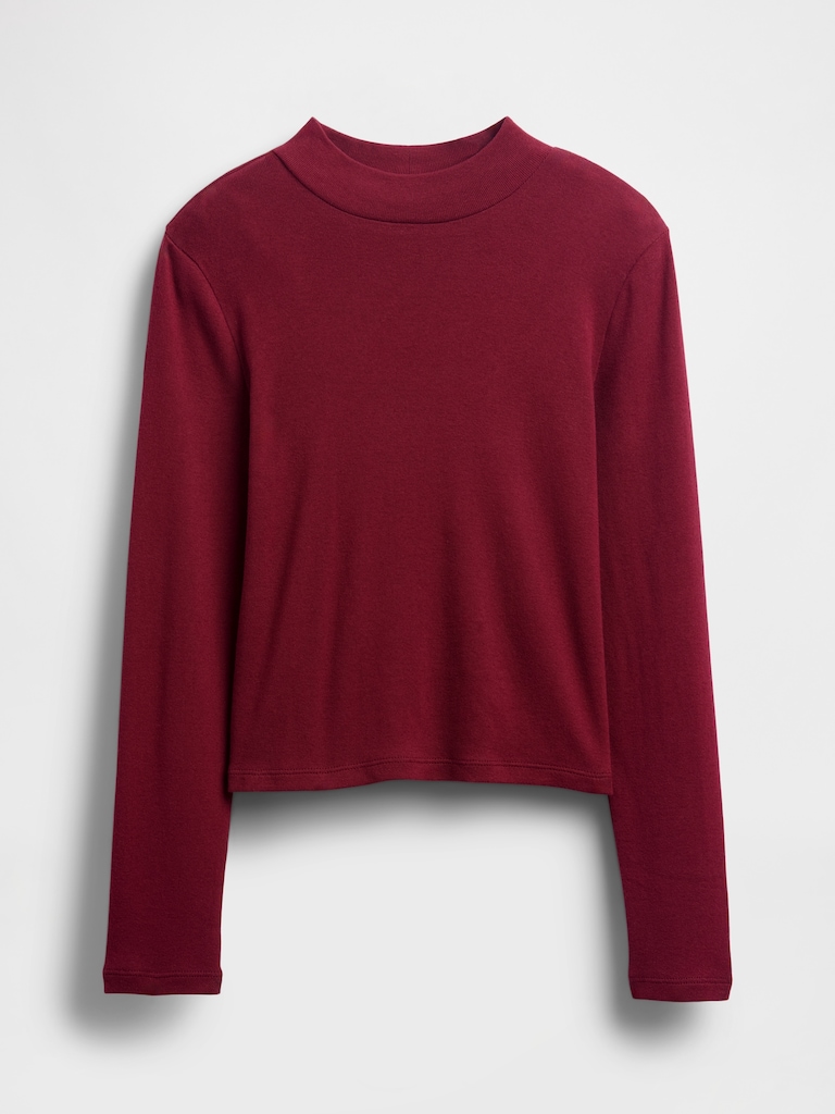 Kids Rib Mockneck T-Shirt