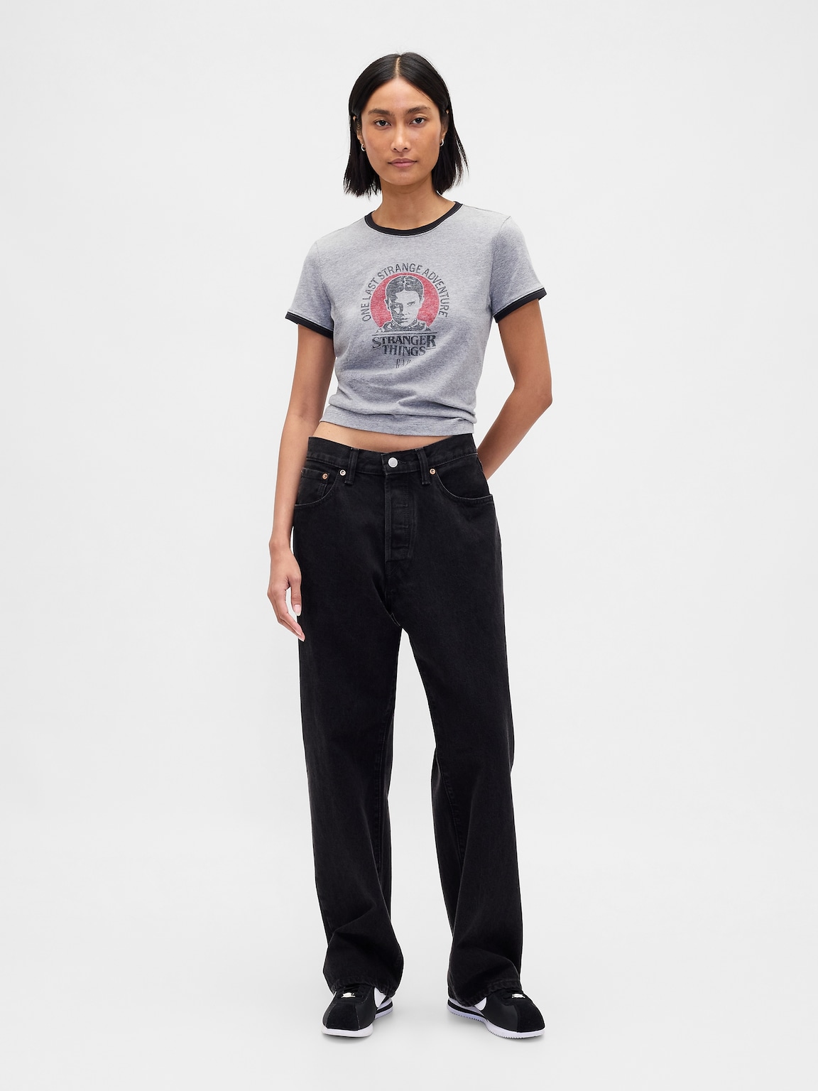 Stranger Things Organic Cotton VintageSoft Crop T-Shirt