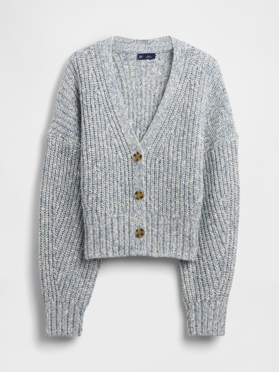 Cotton-Blend Crop Cardigan Sweater