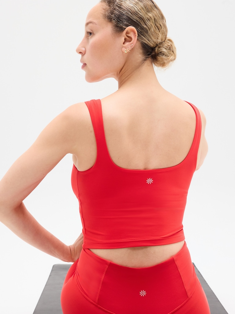 Transcend Square Neck Crop Sports Bra D-DD