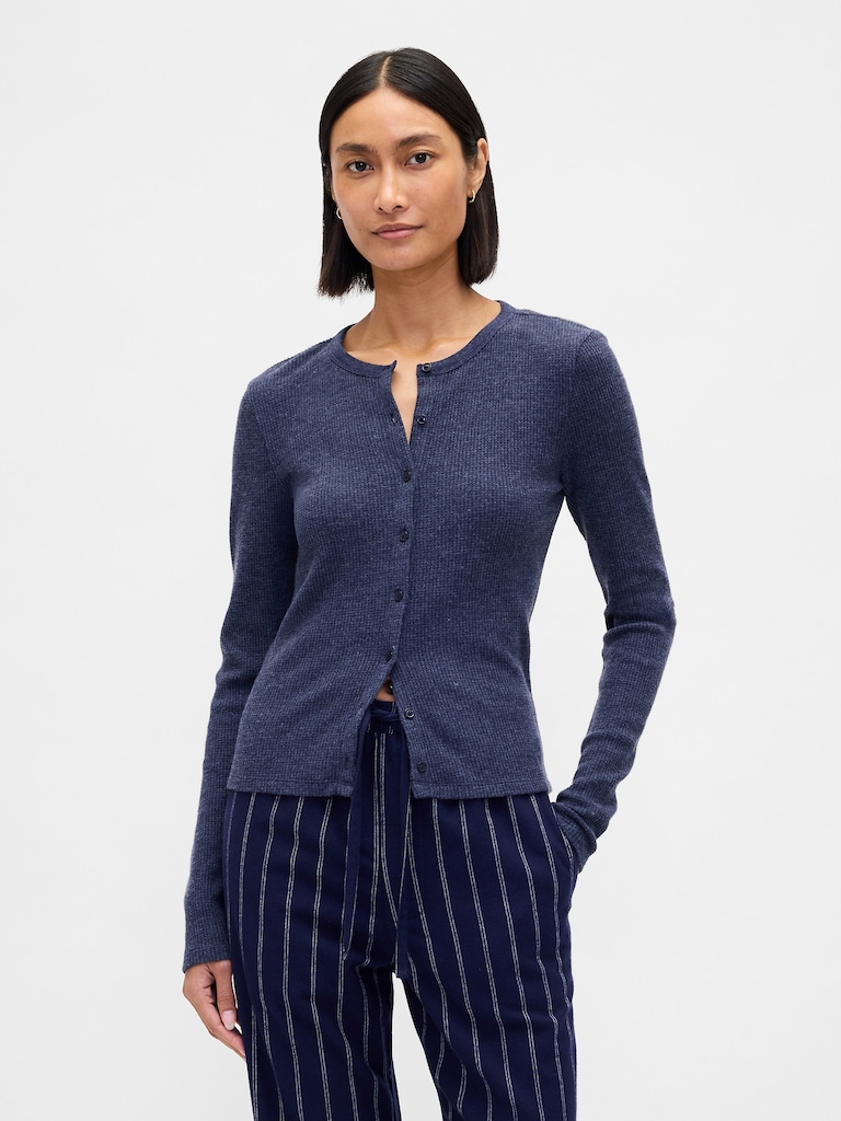 Waffle PJ Cardigan