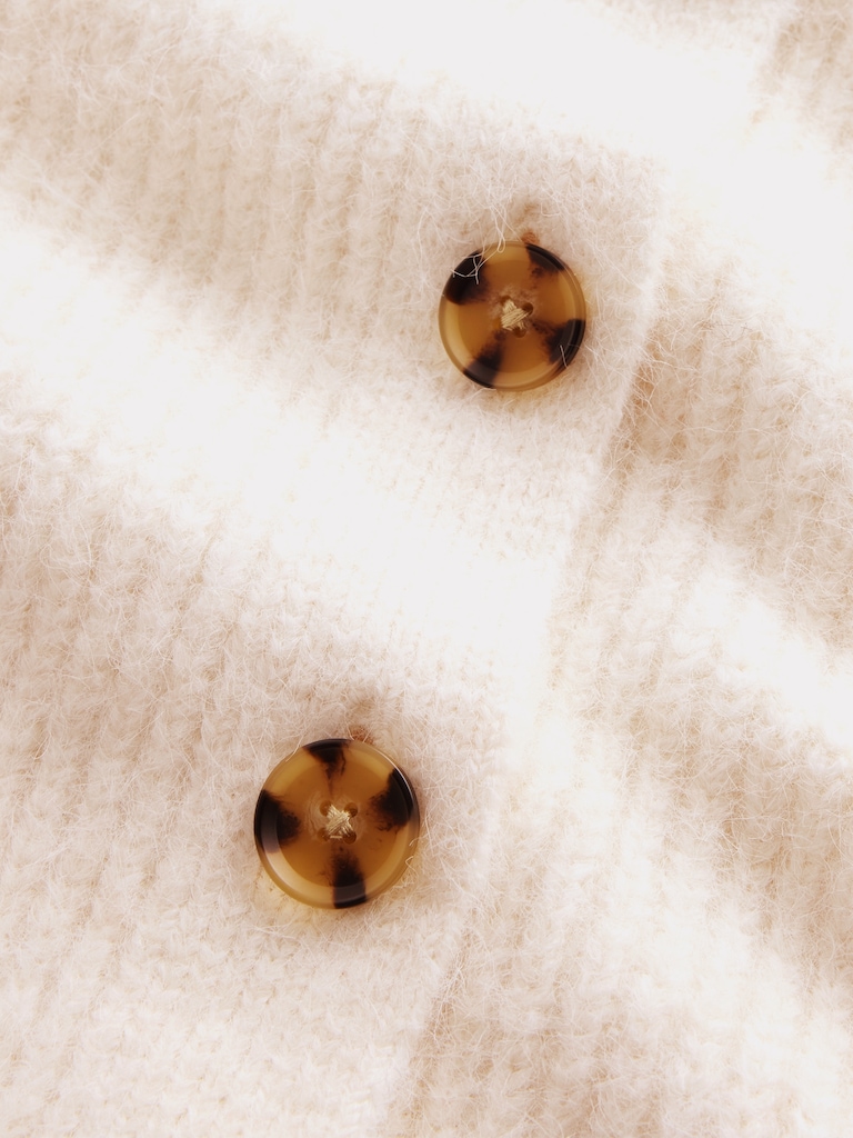 Fuzzy Shaker Stitch Cardigan