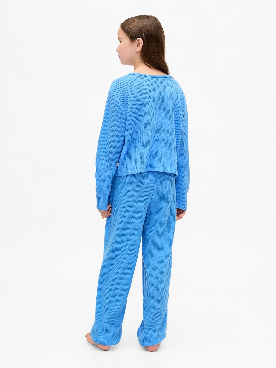 Kids Recycled Waffle PJ Set