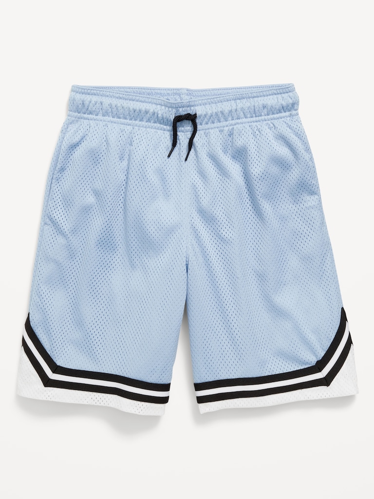 Knee Length Mesh Basketball Shorts for Boys