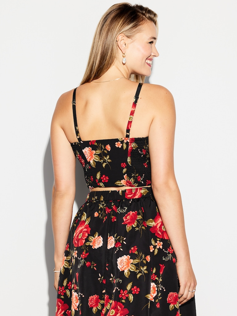 The Occasion by Old Navy Taffeta Cropped Tank Top